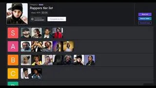 Thumbnail: Ranking EVERY Rapper (Tierlist)