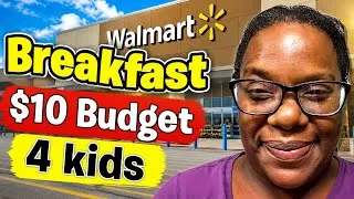 Thumbnail: FEEDING MY 4 KIDS BREAKFAST WITH ONLY A $10 BUDGET😳👀👀