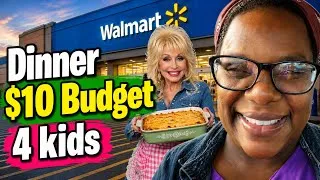 Thumbnail: FEEDING MY 4 KIDS DINNER WITH ONLY A $10 BUDGET😳👀👀 *DOLLY PARTON 5 INGREDIENT CASSEROLE*