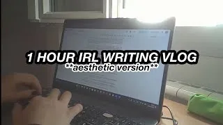 Thumbnail: write with me for 1 HOUR ✍🏼👩🏽‍💻✨| aesthetic writing vlog🤍