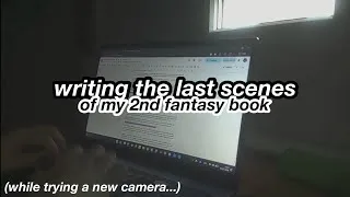 Thumbnail: getting back on track: finishing scenes from my 2nd fantasy novel🧚🧝🏼‍♀️💚|| aesthetic✨✨writing vlog