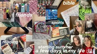 Thumbnail: first summer vlog!!🌞 | hot girl walks, bible studying, ootds, reading, sports, and lots of youtube!