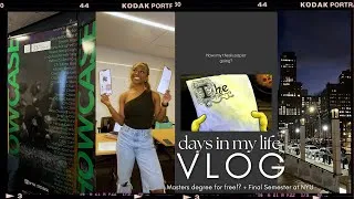 Thumbnail: NYC VLOG | Life of a Grad Student:  Writing my thesis paper & how I got my masters degree for free!