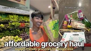 Thumbnail: budget friendly weight loss grocery haul | getting back on track