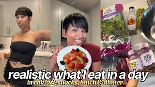 Thumbnail: what I eat in a day to hit 130g of protein | low calorie, simple & high protein meals 🥗