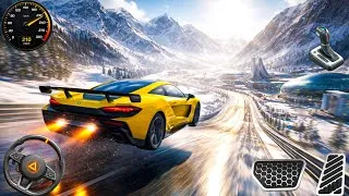 Thumbnail: Yellow Supercar Flying Through Snow - Racing Game Highlights