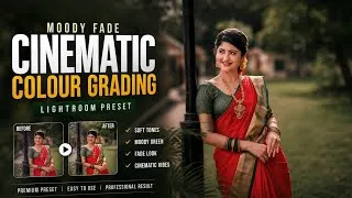 Thumbnail: Moody Fade Cinematic Colour Grading | Lightroom Mobile Preset | Photo Editing Tutorial 2026