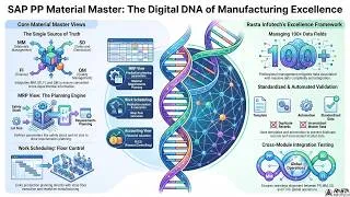 Thumbnail: SAP PP Material Master Views Explained | Rasta Infotech Guide to Production Excellence