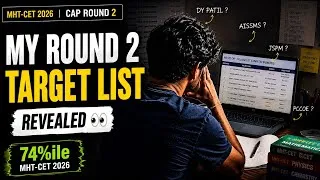 Thumbnail: My MHT-CET College Priority List 2026 🎯 | 74%ile Student CAP Round Strategy