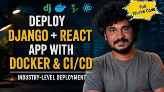 Thumbnail: Industry-Level Django + React Deployment with Docker, CI/CD | Linode VPS | Full Source Code