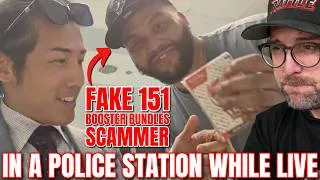 Thumbnail: Fake Pokemon Card SCAMMER Does It In A Police Station & While Being Live Streamed