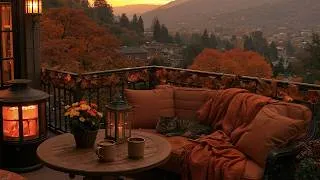 Thumbnail: Watching the Sunset with Coffee and a Sleeping Cat | Dark Academia Music for Calm Relaxation