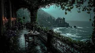 Thumbnail: Tea by the Sea on a Gothic Balcony | Lonely Cliffside Manor Ambience | Dark Academia Sadness