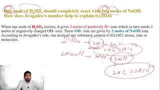 Thumbnail: FSc-I- Chemistry  | concept of mole | Avogadro's number | Molar volume  | past paper questions