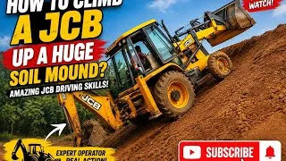 Thumbnail: How to Climb a JCB Up a Huge Soil Mound | Amazing JCB Driving Skills