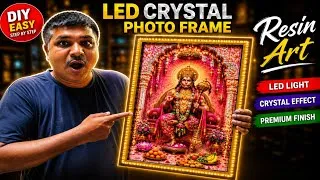 Thumbnail: 🤯 LED Crystal Photo Frame DIY | Beautiful Resin Art Creation