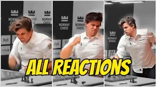 Thumbnail: Chess World Reacts to Magnus Carlsen Table Slam | Gukesh Win