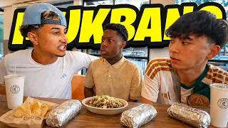 Thumbnail: Ray, Tota & Rakai CHIPOTLE Mukbang 😂🌯!