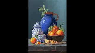 Thumbnail: I Painted Oranges & Pots in Gouache… and It Turned Out INSANE 🍊🍋 | Time-Lapse Still Life Demo