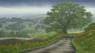 Thumbnail: Misty Morning in the English Countryside | Oil Painting Timelapse