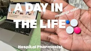 Thumbnail: A DAY IN THE LIFE OF A PHARMACIST attending meetings.