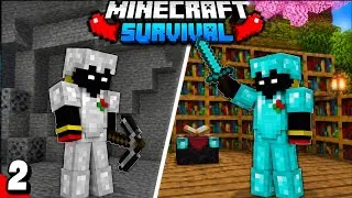 Thumbnail: I FINALLY Got FULL DIAMOND ARMOR! 💎 | Minecraft Survival #2
