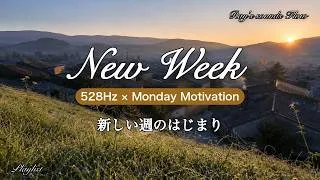 Thumbnail: 【Playlist】🌅 New Week｜528Hz・Monday Motivation・Morning Music・Positive Energy・Feel Good・UPLIFT
