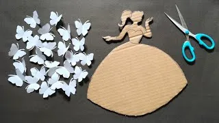 Thumbnail: Unique Wall Hanging Craft Idea | Best Out Of Waste Cardboard | Home Decoration Ideas |Butterfly Doll