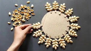Thumbnail: Best Out Of Waste Pista Shells and Cardboard | Wall Hanging Craft Idea | Home Decoration Ideas