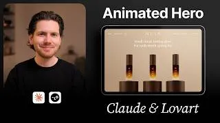 Thumbnail: Build an Animated Website Hero with AI - Claude Code and Lovart