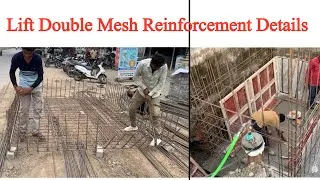 Thumbnail: फुटिंग का सरिया,डबल जाल बाँधा है लिफ्ट के लिए 