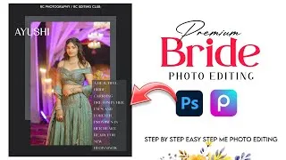 Thumbnail: Wedding Bride Photo Editing In Photoshop 🤩 || Photoshop & Picsart Bride Insta Post Design 😍