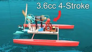 Thumbnail: Tiny Gas Engine on Autonomous Boat
