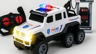 Thumbnail: [ASMR Unboxing] EPIC RC 6x6 Police Off-Road Truck, Stunt Drift Car & Excavator | Pure RC Sounds