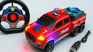 Thumbnail: [ASMR Unboxing] INSANE RC Sword Flying – Police Car, Fire Truck, School Bus & DJ Car | ASMR Video