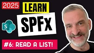 Thumbnail: Let’s Read a SharePoint List | #SPFx for Beginners 2025 (Episode 6)