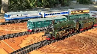 Thumbnail: 🔥 Classic Steam vs Modern Diesel! Incredible Train Traffic & Details
