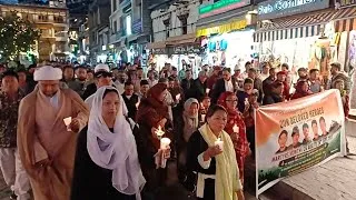 Thumbnail: Martyrs month begins with candle light march in Leh