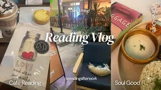 Thumbnail: Slice of Life + Reading Vlog | Finished 3 Books, Dine-Outs, Cafe Reading and Just Existing!