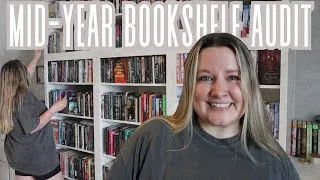Thumbnail: mid-year BOOKSHELF AUDIT || how am i doing on my physical books goal for 2026?