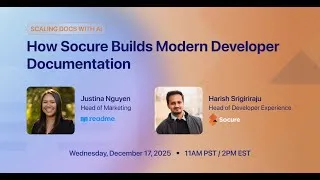 Thumbnail: Scaling Docs with AI: How Socure Builds Modern Developer Documentation with ReadMe