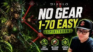 Thumbnail: Diablo 4 Season 14: Easy Stinger Spiritborn 1-70 Build