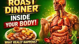 Thumbnail: Roast Dinner Inside the Human Body | Real Body Reaction in 3D