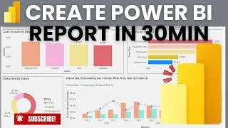 Thumbnail: Learn Power BI in 30 Minutes | Create Your First Interactive Dashboard | 2026