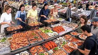 Thumbnail: SEA FOOD HEAVEN!  BIGGEST SEAFOOD MARKET WITH GIANT LOBSTER & PRAWN | THAILAND STREET FOOD BANGKOK