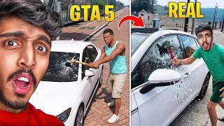 Thumbnail: GTA 5 vs. REAL LIFE CHALLENGE 🤣[ PART 3 ]!! (Reaction)