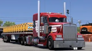 Thumbnail: Mechanical symphony of the Cummins NT855 Big Cam - Kenworth W900 Hauling Powerpack JCB in Missouri