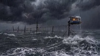 Thumbnail: Surviving a Massive Ocean Storm in a 4m² Stilt Hut | God Saved Me