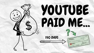 Thumbnail: How much youtube paid me after 190 days of monetization