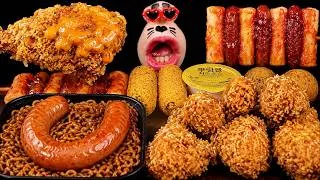 Thumbnail: ASMR KWASAK KING CHICKEN & KIELBASA BLACK BEAN NOODLES 🍗🍜 MUKBANG